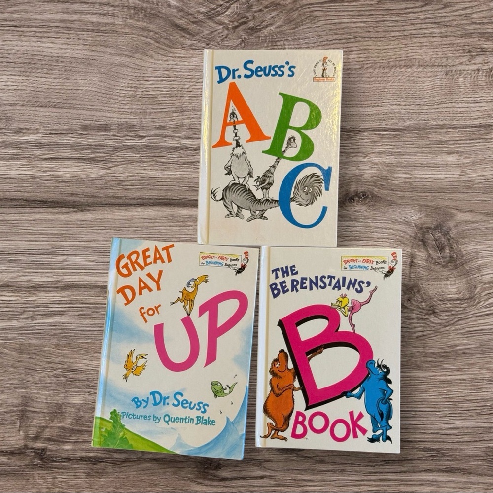 3 Dr. Seuss Books hardback